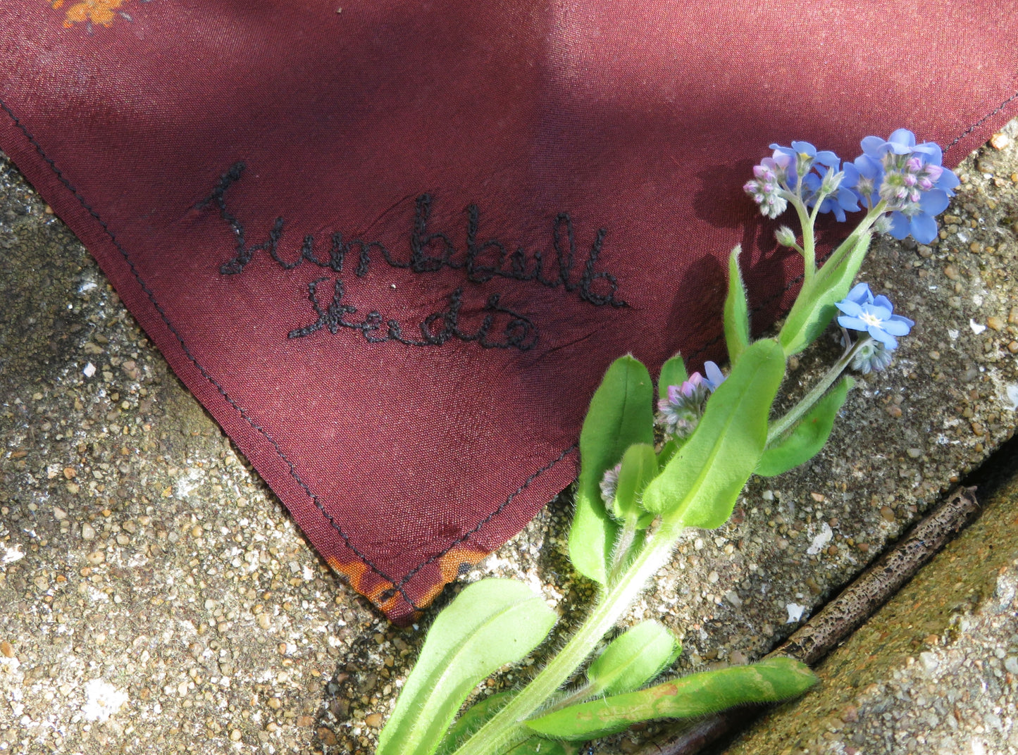 Foulard Tweed Marron
