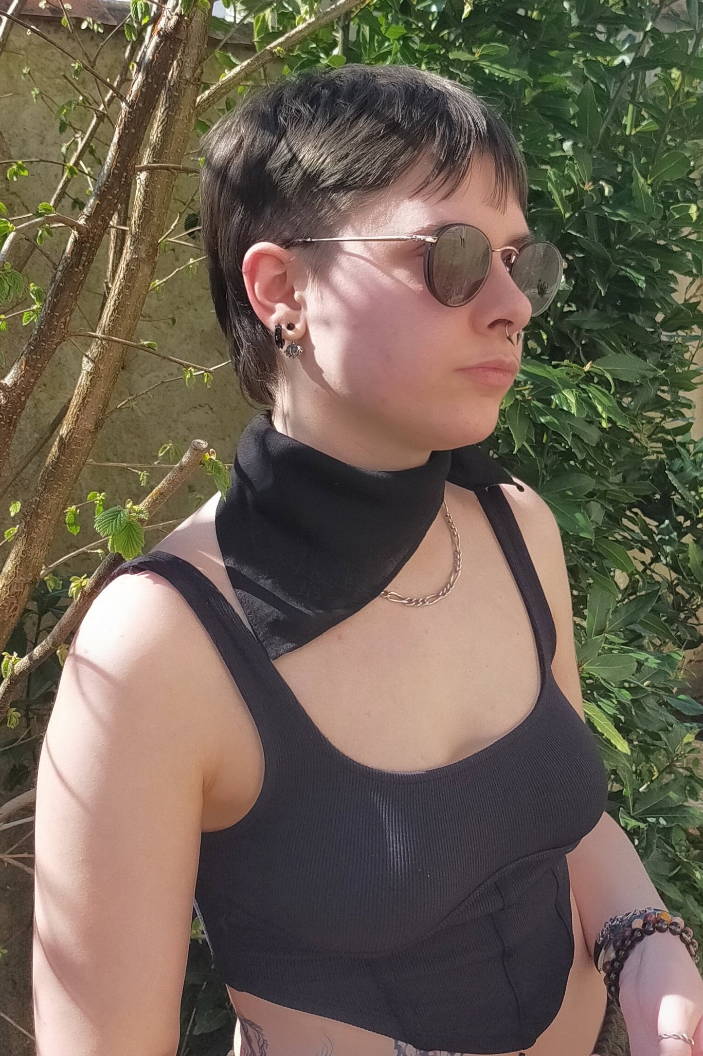 Foulard Jackard Noir