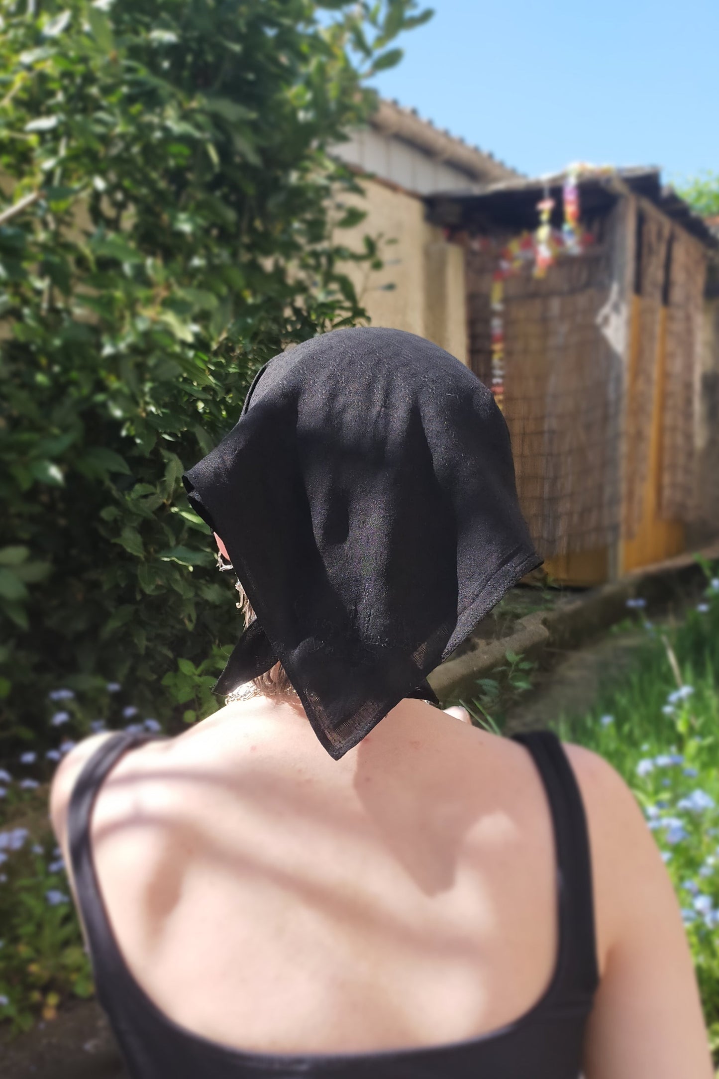Foulard Jackard Noir