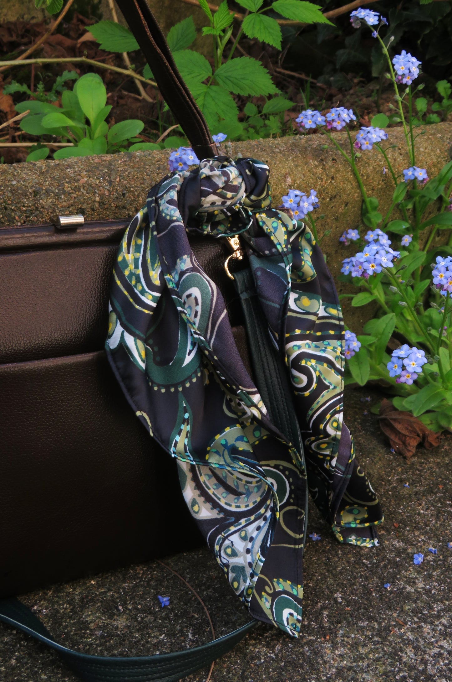 Foulard Satin Vert