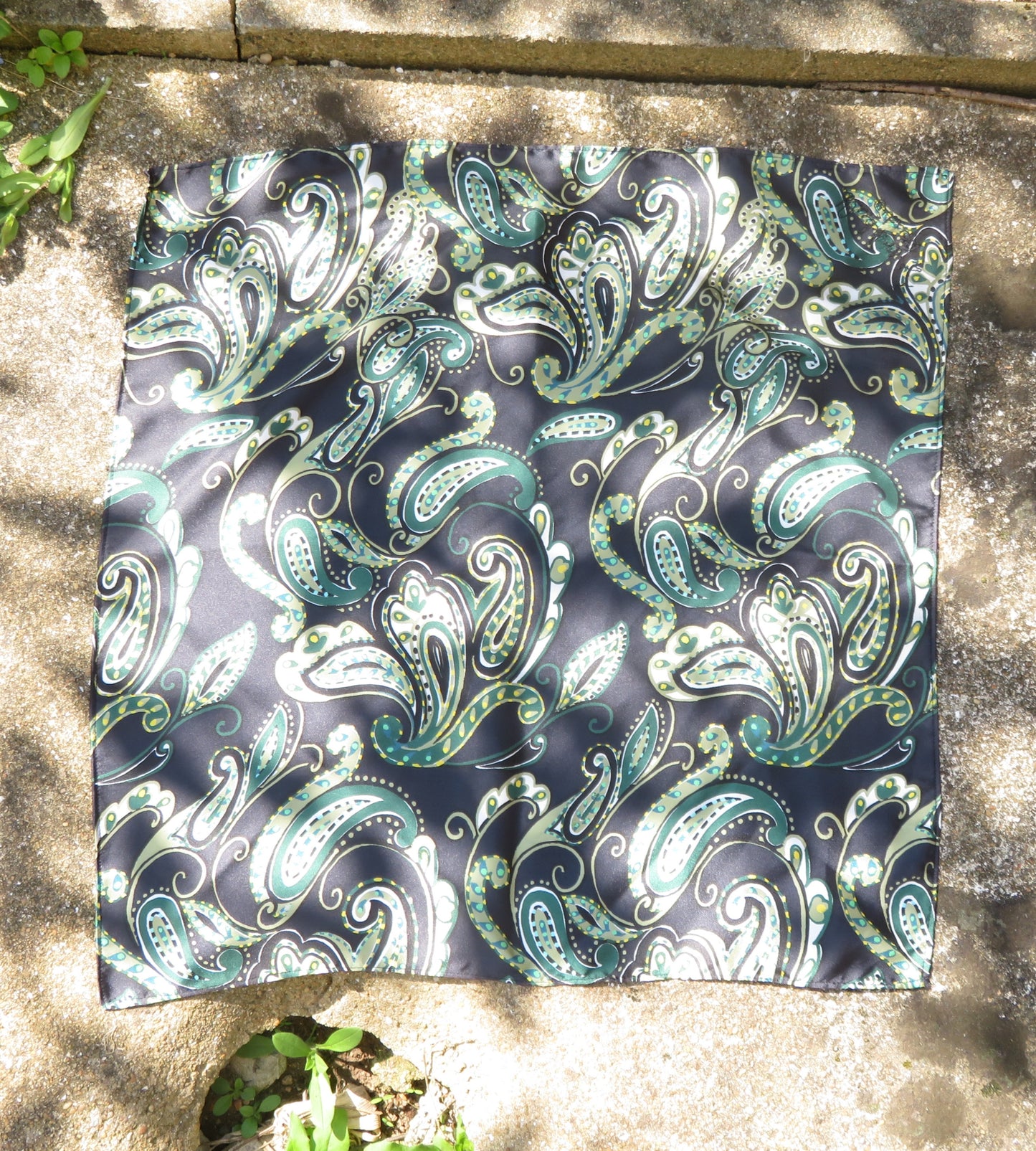 Foulard Satin Vert